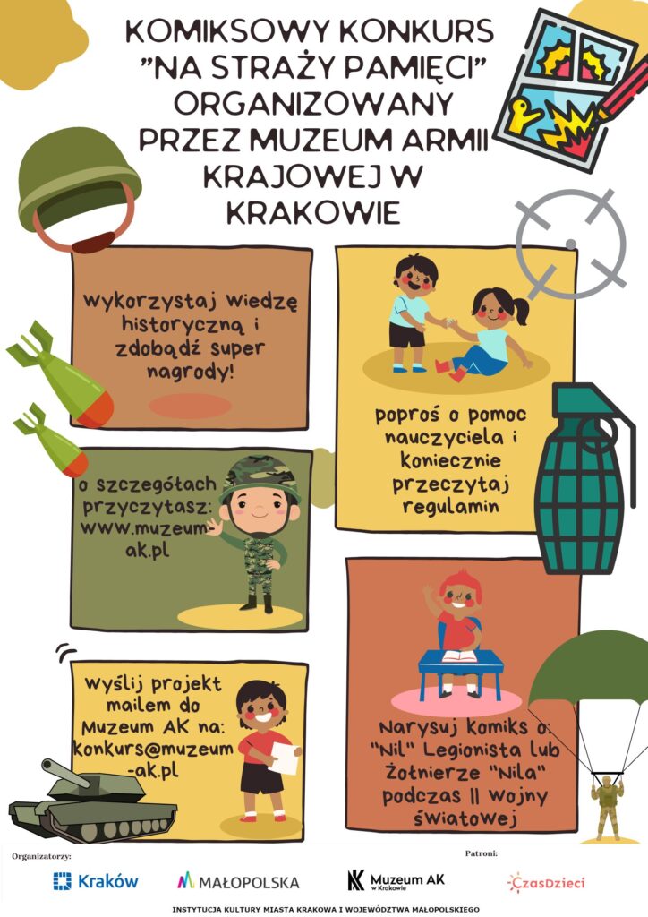 Konkurs komiksowy „Na straży pamięci” – Muzeum Armii Krajowej w Krakowie