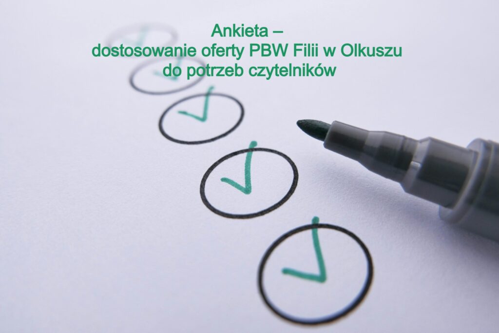 Ankieta dla użytkowników naszej Biblioteki